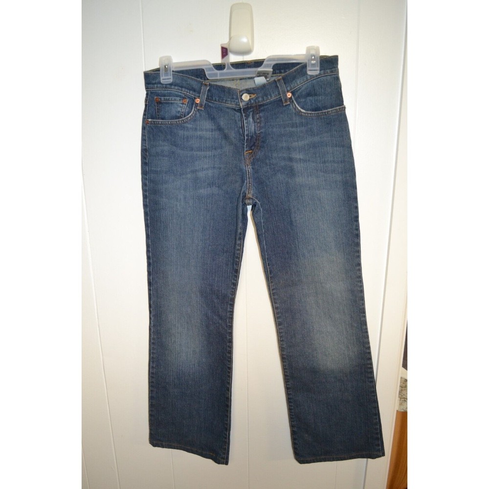 Lucky Brand Size 14 Mid Rise Jeans Denim Gene Montesano 32 inseam Dungaree USA